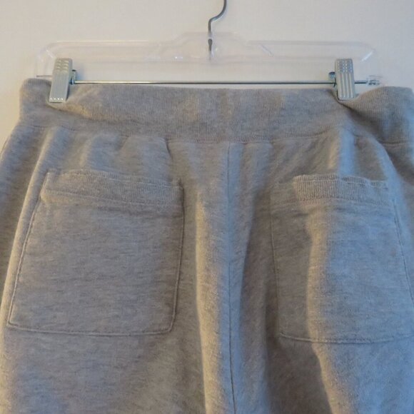 NORMA KAMALI Wide Leg Sweatpants Joggers in Heathered Gray Lounge - Size M - Picture 10 of 14